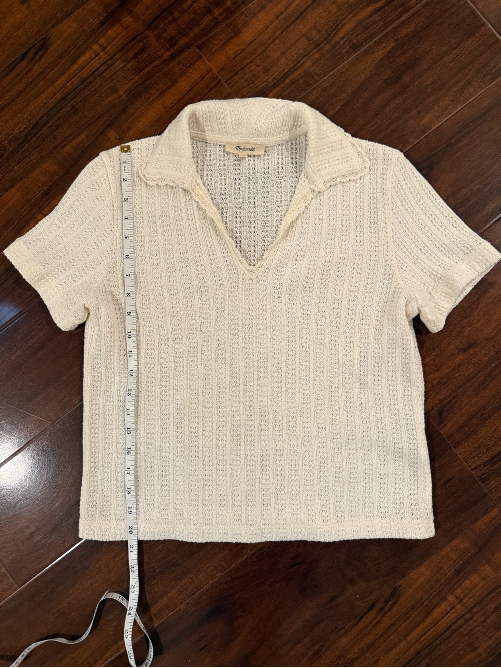 Madewell johnny collar top